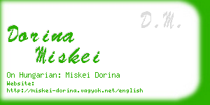 dorina miskei business card